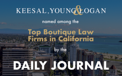 The Daily Journal Selects Keesal, Young & Logan as a Top Boutique Law Firm in California for 2018